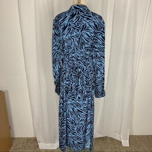 Standards & Practices blue Zebra Fever dress NWT - Picture 3 of 14